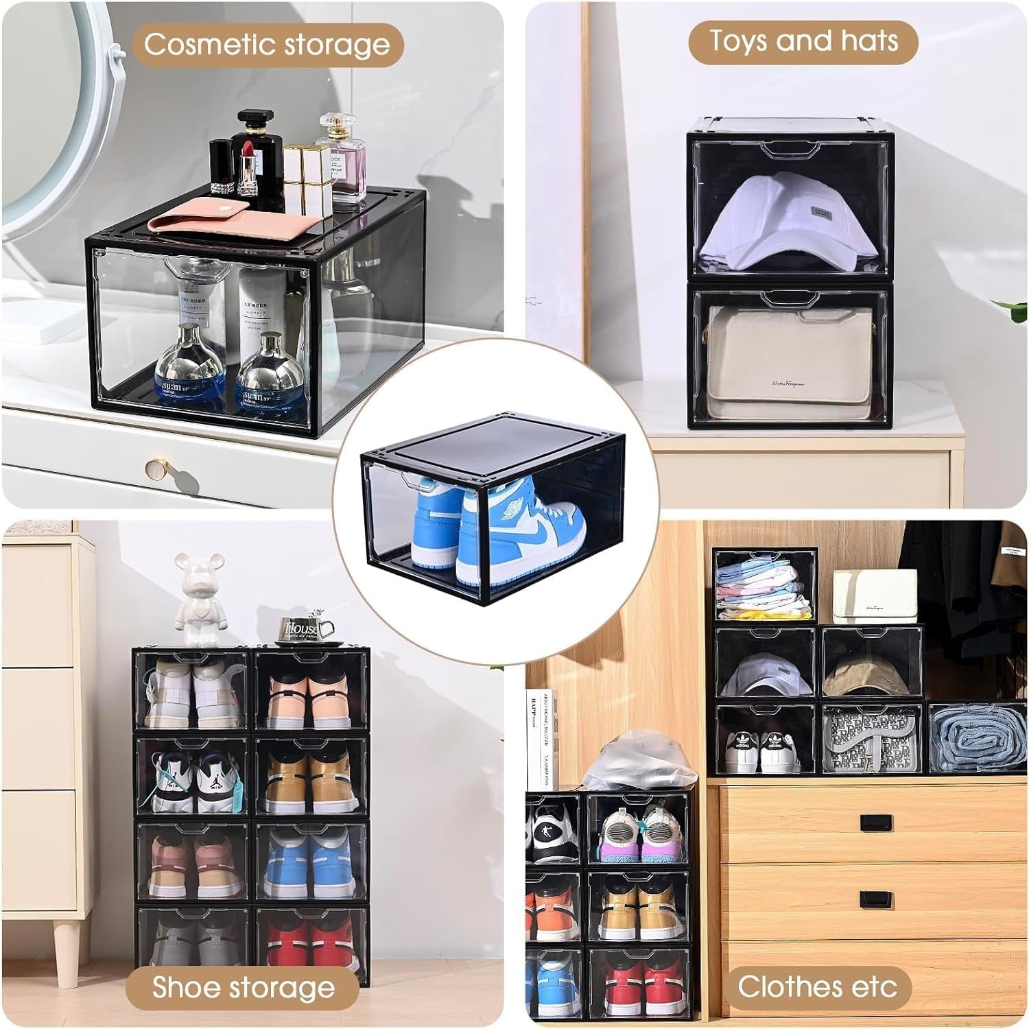 Organizador de Zapatos Compacto – Hasta 4 Pares, Ideal para Hogares Pequeños